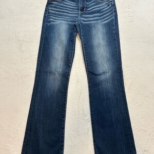 BKE Victoria Blue Flare Wide Leg Jeans